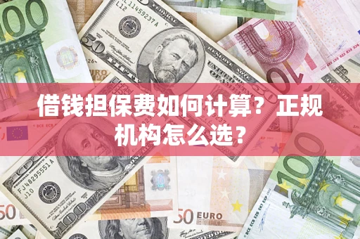 北京借钱担保费如何计算？正规机构怎么选？