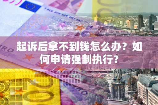 北京起诉后拿不到钱怎么办？如何申请强制执行？