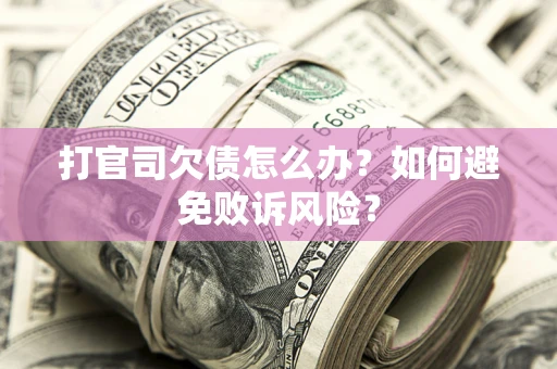 北京打官司欠债怎么办？如何避免败诉风险？