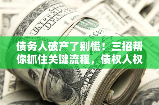 北京债务人破产了别慌！三招帮你抓住关键流程，债权人权益不再缩水