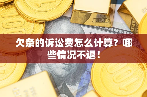 北京欠条的诉讼费怎么计算？哪些情况不退！
