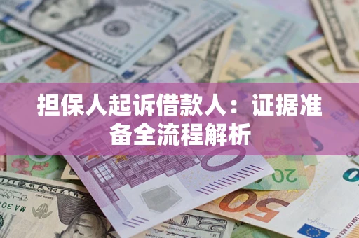 北京担保人起诉借款人：证据准备全流程解析